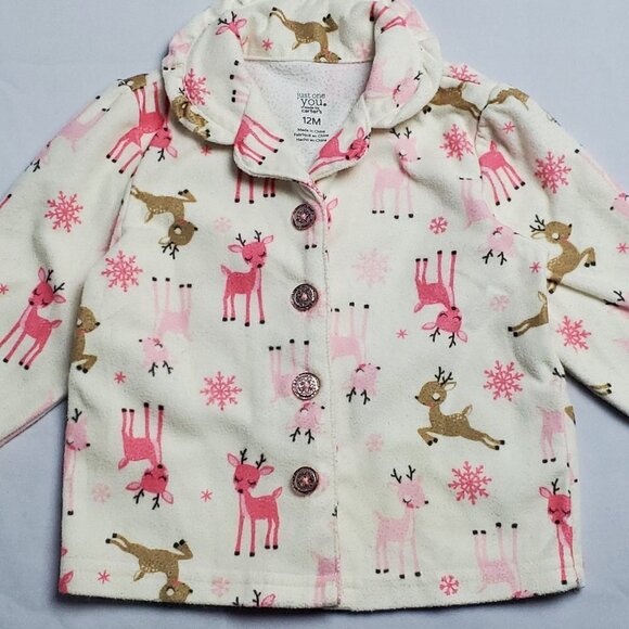 Just For You Deer Pajama Top Size 12 Month - Picture 1 of 6